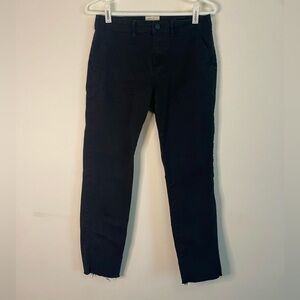 Sanctuary Black Skinny Leg Raw Hem Large Pocket Jeans Size 27